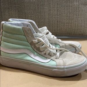 Mint high top vans